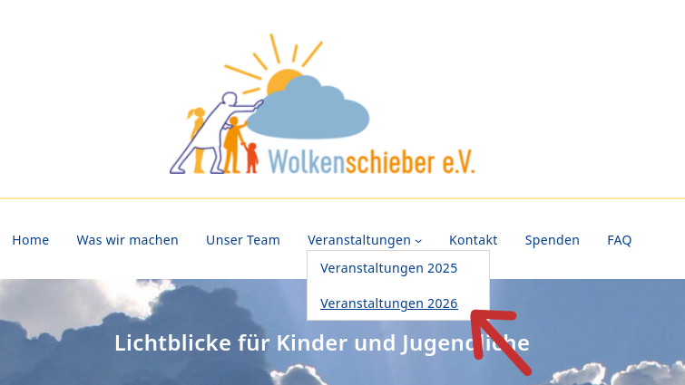 Veranstaltungen 2026 nun online – jetzt buchen