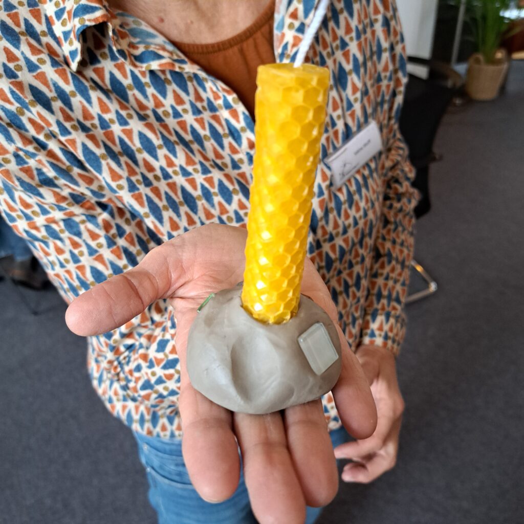 Erinnerungskerze für den verstorbenen Vater