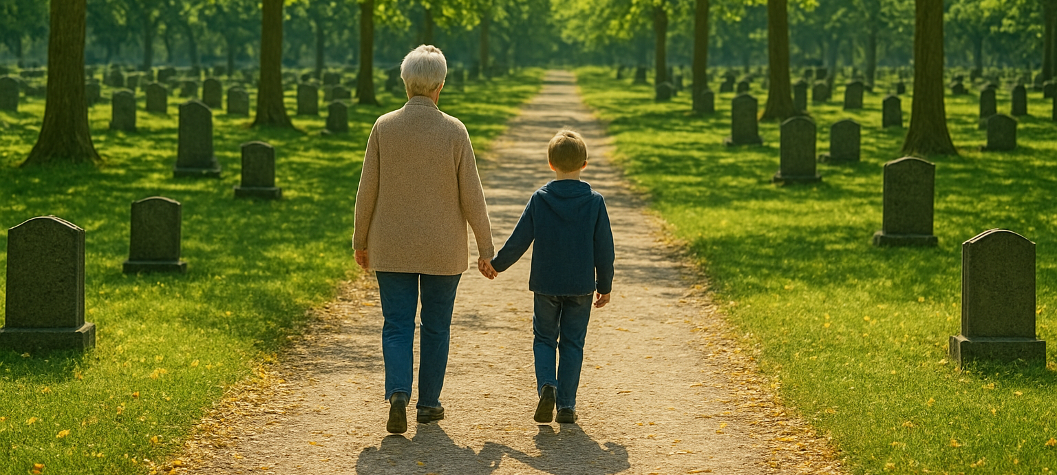 Spaziergang über den Friedhof