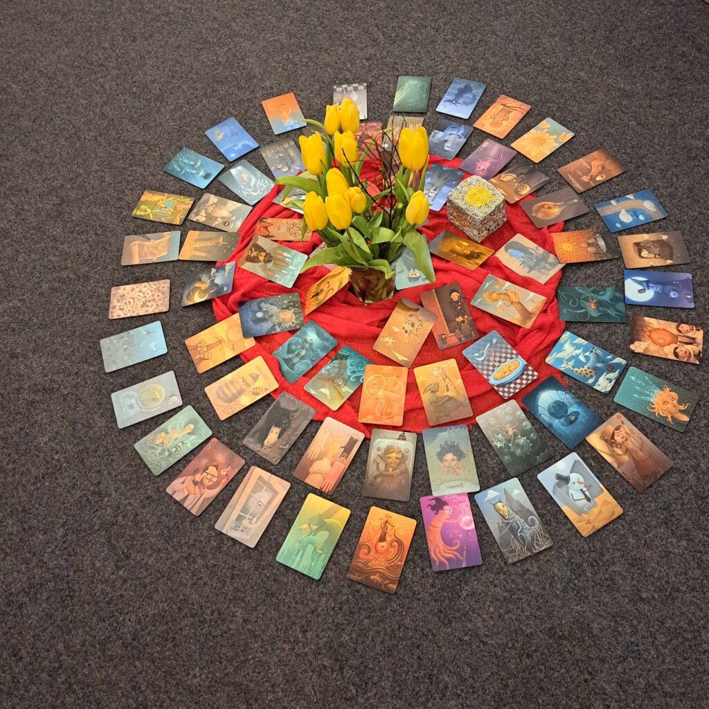 Mitte des Stuhlkreises im Workshop